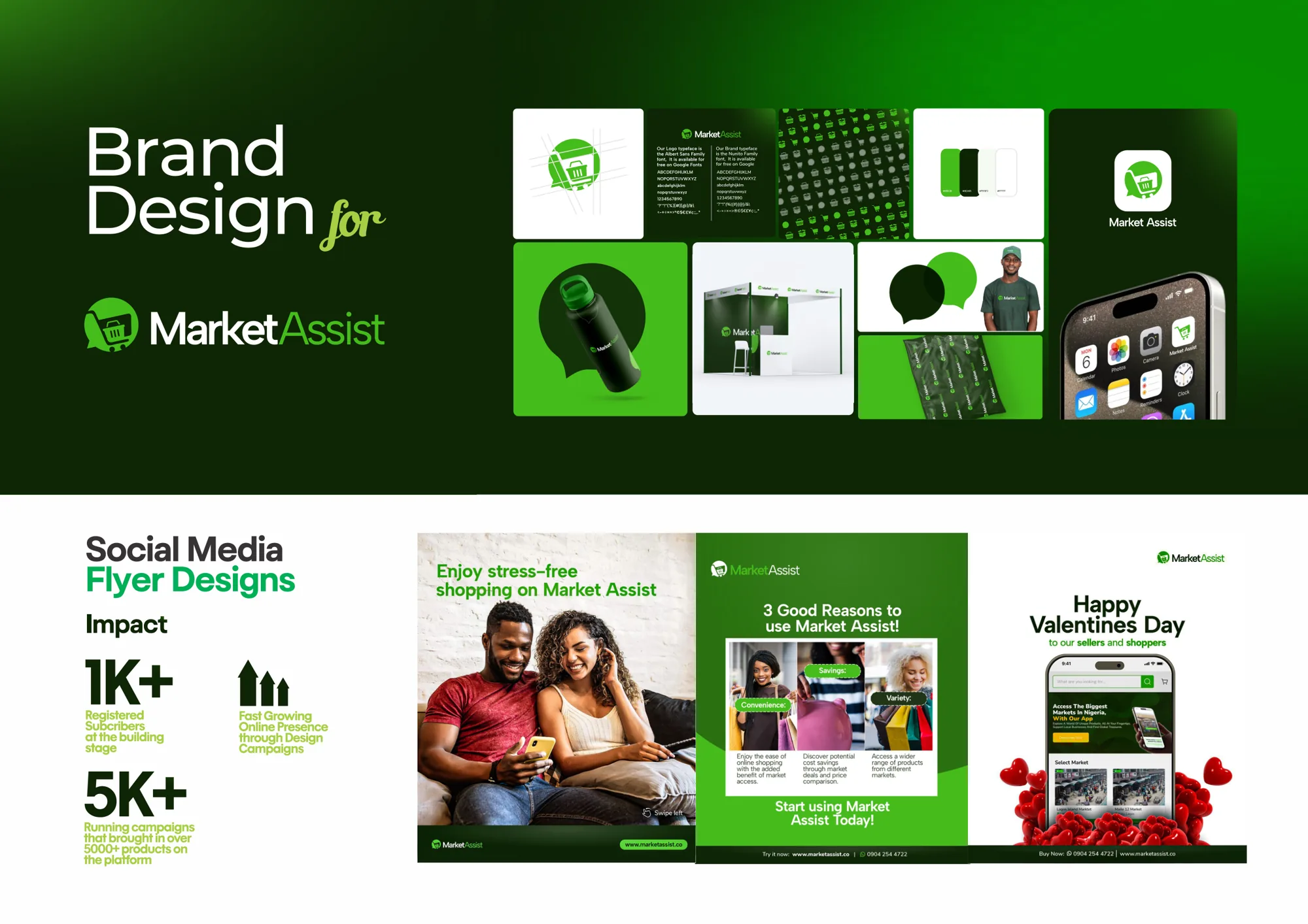 Market Assist: Brand identity · Social media