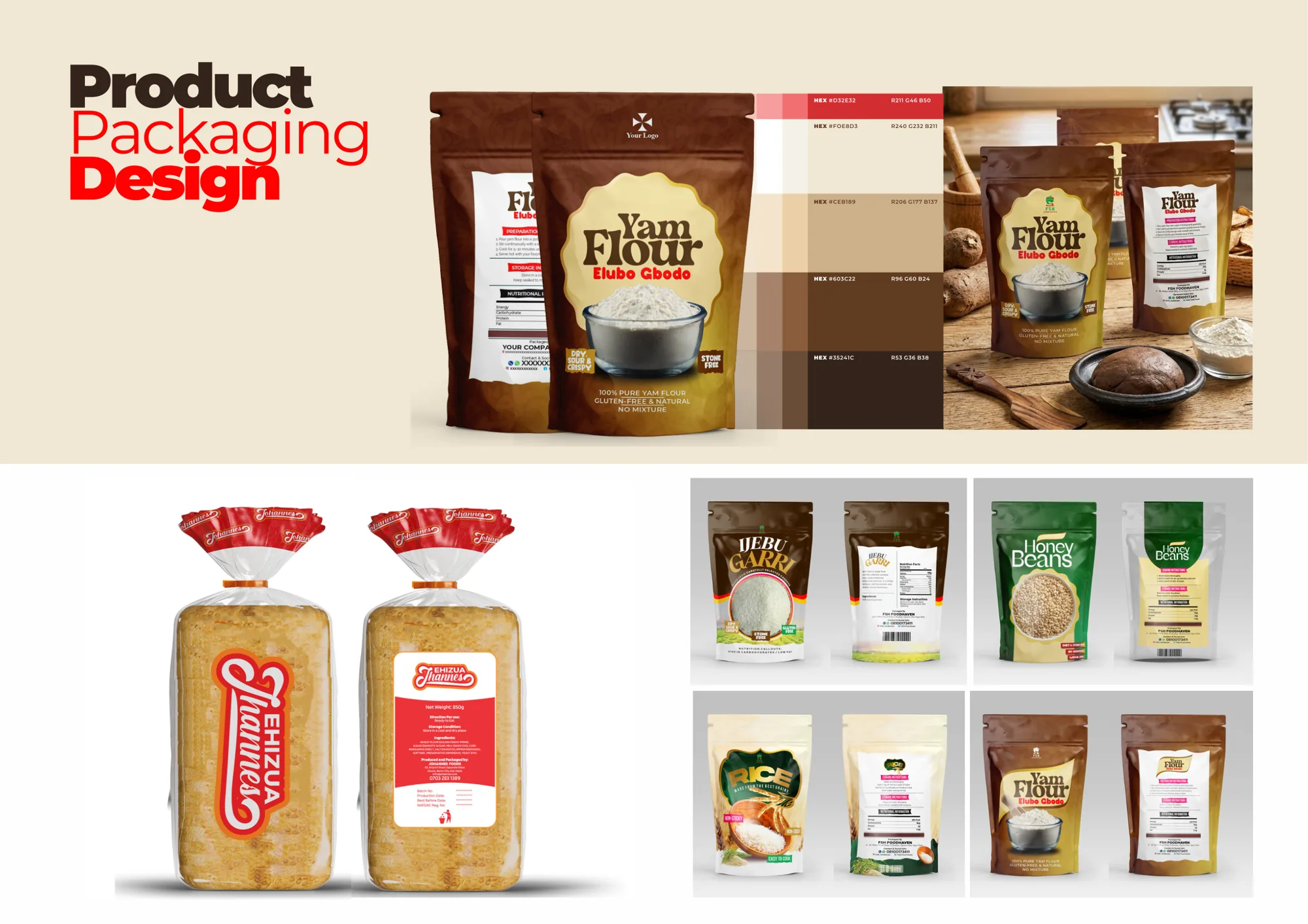 Product packaging: Packaging design · Food